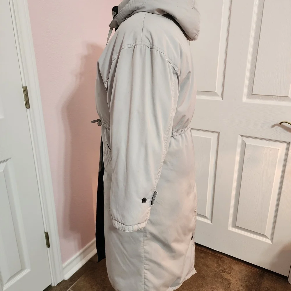Women's Gray Hooded Coat